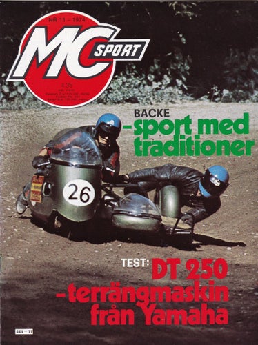 Mc Sport 1974-11 Yamaha DT 250 Trail Stor Test..Backe