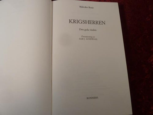 KRIGSHERREN, M. BOSSE,1983,   BÖCKER