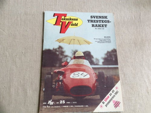 Teknikens Värld nr 25 1960 Nina o Fredrik,S Silvander,ROVER,Svensk Raket