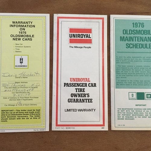 1976 Oldsmobile Delta 88, Custom Cruiser, Ninety Eight, Toronado Owner's Manual