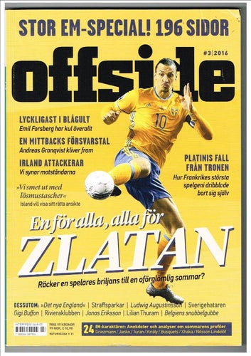 OFFSIDE 2016 (17) Nr 3 - Zlatan, Platini, Granen, Buffon