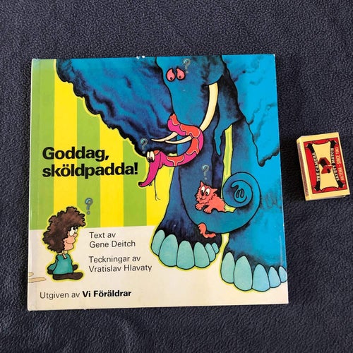 Goddag Sköldpadda - Retro Rare Vintage Barnbok Böcker