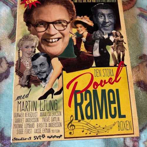 Povel Ramel Boxen - 7 Disc DVD med Martin Ljung