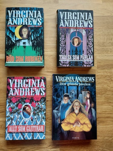 Virginia Andrews / Romansvit / Bokpaket , 4 böcker