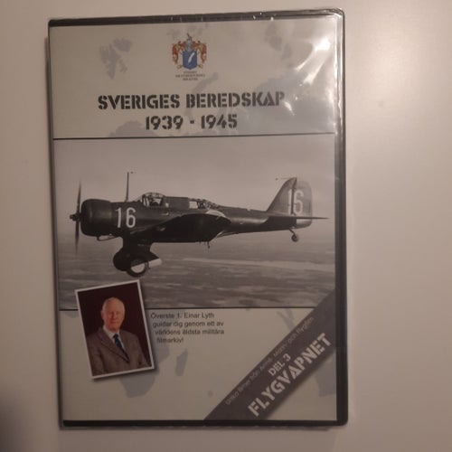 Sveriges Beredskap 1939-1945 Del 3 Flygvapnet DVD Ny inplastad