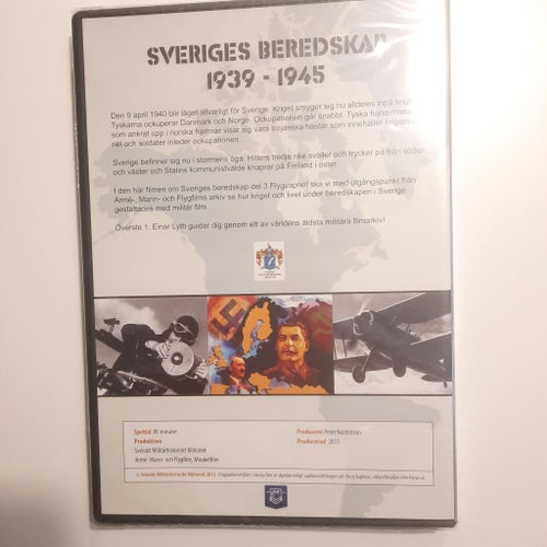 Sveriges Beredskap 1939-1945 Del 3 Flygvapnet DVD Ny inplastad