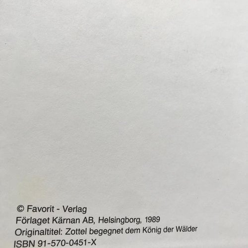 LUFSEN MÖTER SKOGENS KONUNG Mario Covi 1989