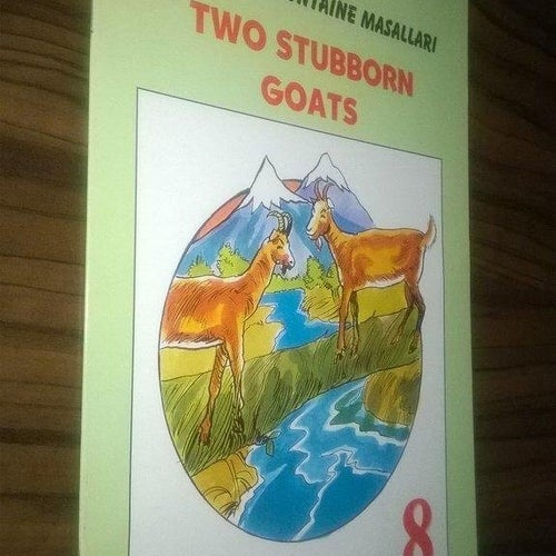 Two Stubborn Goats by La Fontaine