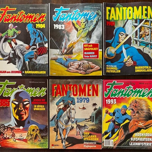 Fantomenserien - Blandade Årgångar 1972-1993, 9 st