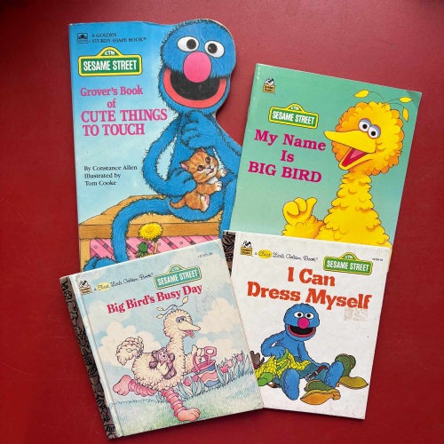 4 engelska barnböcker SESAME STREET