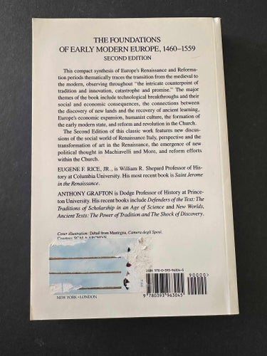 The foundations of. Early modern europé 1460-1559