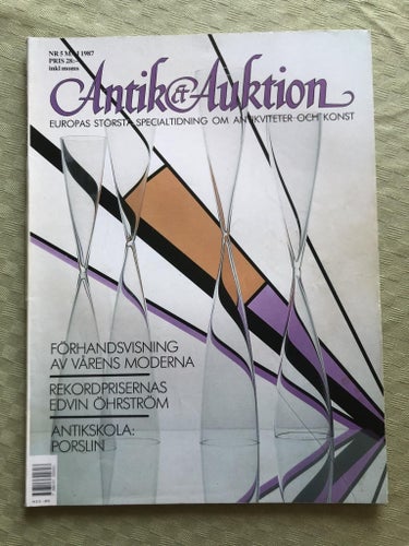 Antik & Auktion 5/1987 - Antikskola porslin, Axel Tallberg, Anders Lundelius