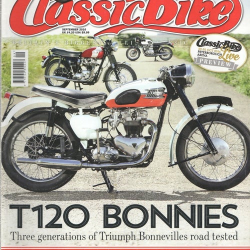Classic Bike Tidning -Triumph T120 Bonnie