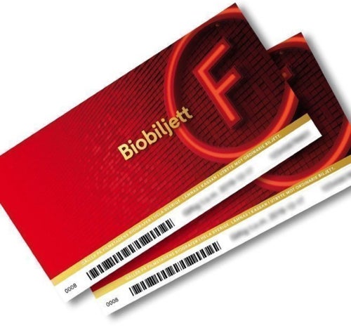 1 st biobiljett Filmstaden 2026-12-18 SNABB LEVERANS!