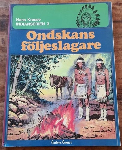 Indianserien / 3 / Ondskans Följeslagare / Carlsen Comics / 1:a Upplaga
