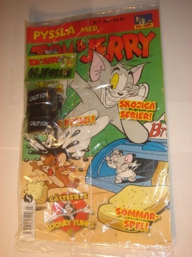 TOM & JERRY Pyssla I ORIGINAL PLAST 2007 7 OLJE SLEM