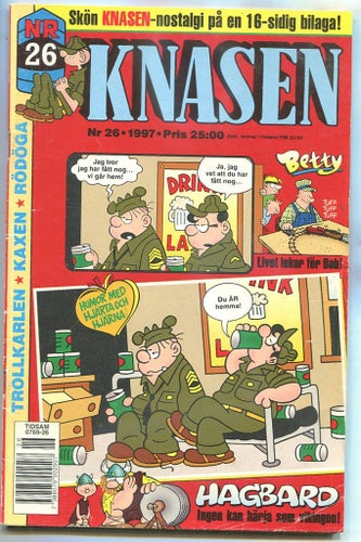 Knasen 1997 nr 26 Hagbard, Kaxen, Rödöga, Betty, Trollkarlen