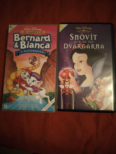 Bernard och Bianca i Australien & Snövit och de sju dvärgarna VHS