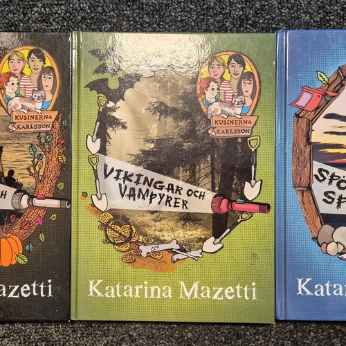 Tre böcker av Katarina Mazetti - "Kusinerna Karlsson"