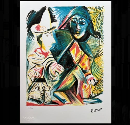 Limited Edition - Pablo Picasso litografi - signerad - Missa ej!