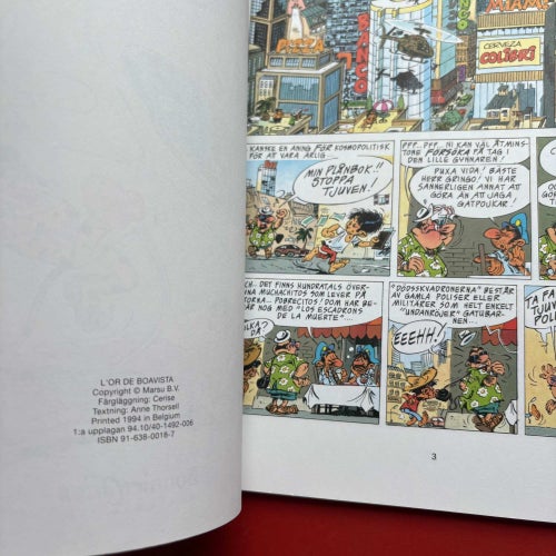 MARSUPILAMI OCH GULDFLODEN Franquin Matem Yann 1994