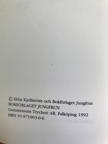 LÅT MIG BERÄTTA OM DE MAGRA OCH STENIGA TEGARNAS FOLK Ebba Kjellström 1992