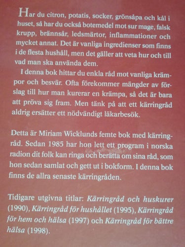 KÄRRINGRÅD I LÅNGA BANOR, MIRIAM WICKLUND 1999