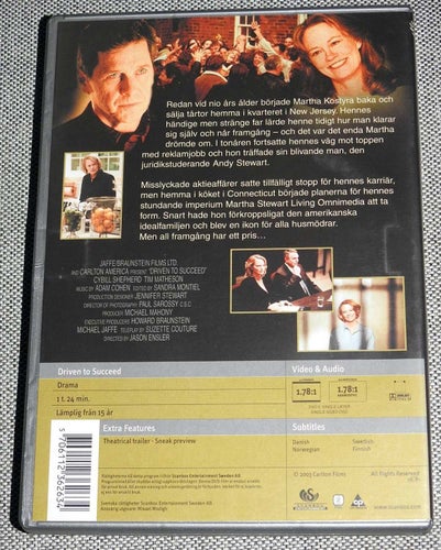 Framgångens Pris Berättelsen om Martha Stewart DVD Cybill Shepherd