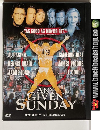 ANY GIVEN SUNDAY - SNAPCASE - R1, EJ SVENSK TEXT