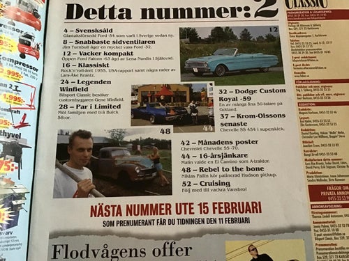 BILSPORT CLASSIC NR 2 2005 FALCON I SJÄLEVAD,BUICK I KLINGSTA,CHEVELLE,EL CAMINO