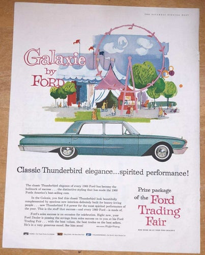Tidningsutdrag 1960 Ford Galaxie