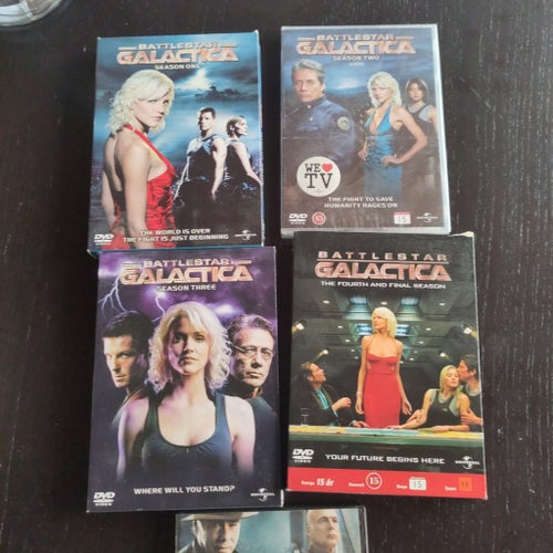 Battlestar Galactica Sæson 1-4 + The Plan DVD