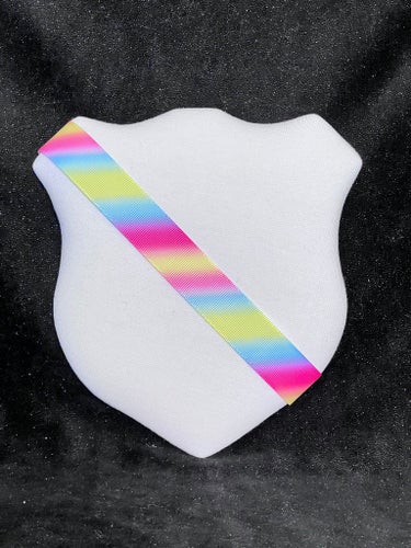 Märkestavla för simmärken/smycken vit/Heaven stripe