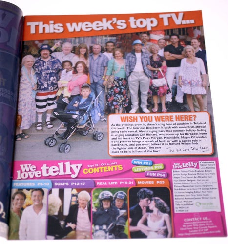 We Love Telly magazine-26th September 2009-NEW-Weight 84g-FREE postage Sweden