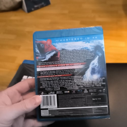 The Amazing Spider-Man 2 Blu-ray oöppnad