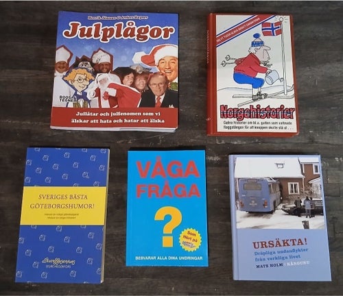 Bokpaket Humor & Underhållning - 5 roliga böcker!