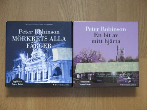 Peter Robinson - Mörkrets alla färger & En bit av mitt hjärta (Ljudbok CD)
