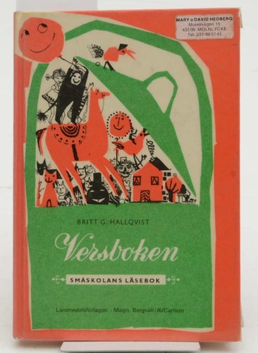 Versboken (småskolans läsebok) / Hallqvist, Britt G.