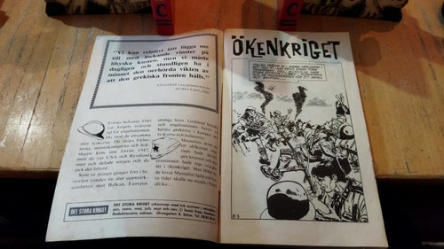 Det stora kriget 1966 nr 8 Ökenkriget. Very Fine