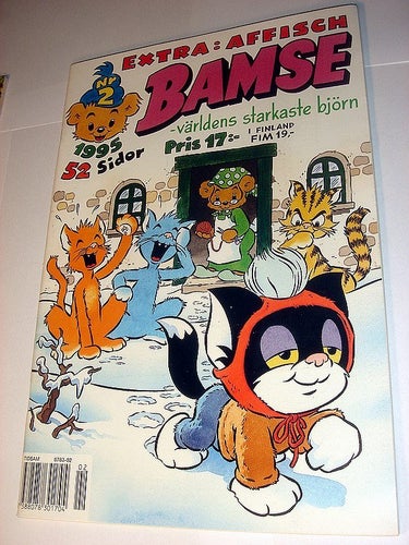 BAMSE 1995 2 (svensk) NY OLÄST EXTRATJOCKT m AFFISCH