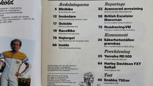 Bike nr 7 1984: Kawasaki GPz 750, Honda CBX 750 F, Suzuki GSX 750 EF
