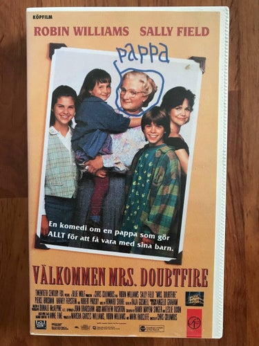 Välkommen Mrs. Doubtfire VHS