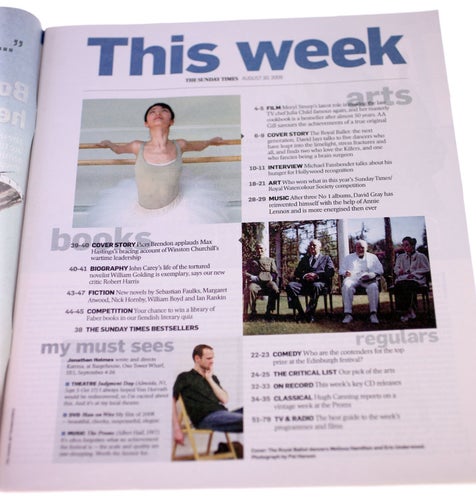 The Sunday Times 'Culture' Magazine August 30th 2009-The Royal Ballet-NEW-174g