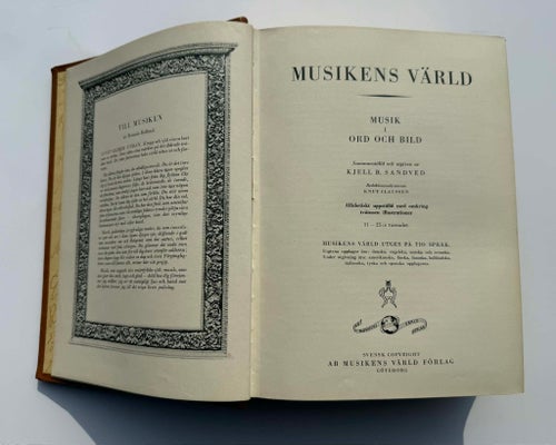 Musikens Värld av Kjell B. Sandved, 1942