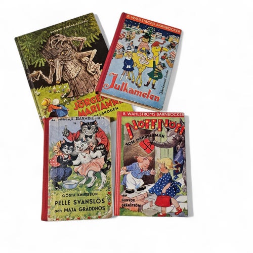 Barnböcker – 4 st retro/vintage