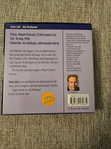 Tunn Luft - Jon Krakauer (Ljudbok 9 CD)