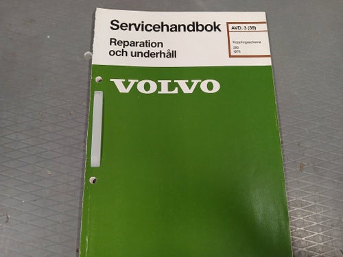 Volvo 260 - "grönt häfte" Kopplingsschema 260 1978 (88 s)