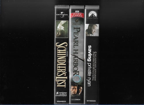 VHS: Krigsfilmer 3-Pack