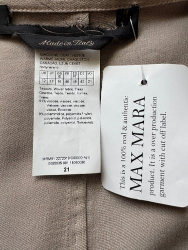 Max Mara beige klänning/väst, storlek 42