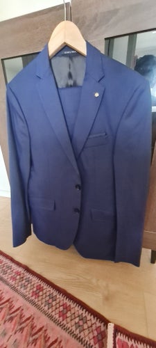 Zara Man Mörkblå Kostym euro 48